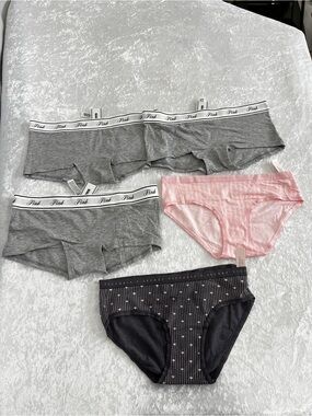 Victoria's Secret & PINK Lot Of Five Underwear Panties Brief Size X-Small.